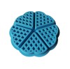 Forma silicon 5 cavitati triunghi, Pentru Grofe, Albastru, 21 cm, 253COF