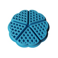 Forma silicon 5 cavitati triunghi, Pentru Grofe, Albastru, 21 cm, 253COF