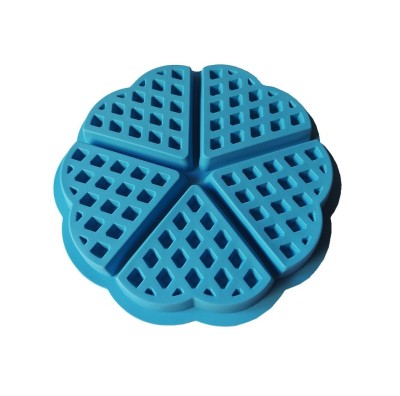 Forma silicon 5 cavitati triunghi, Pentru Grofe, Albastru, 21 cm, 253COF foto