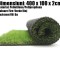 Gazon Sintetic Artificial Terasa Iarba Verde Bej 400 x 100 x 2cm