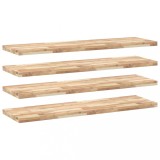 Cumpara ieftin Rafturi plutitoare 4 buc. 140x40x4cm lemn masiv acacia netratat