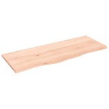 Gossi polita de perete, 100x40x2 cm, lemn masiv de stejar netratat