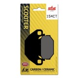 SBS - Plăcuțe de fr&acirc;nă 154CT pentru scuter (Carbon / Ceramic)