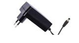 T&aacute;pegys&eacute;g POS POS12150A-H, Zasilacz wtyczkowy 12V/1.5A/18W, czarny, horyzontalny adapter, gniazdo AC:CEE7/16. wtyk DC:2.1/5...