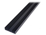 Radiator extrudat negru 1000mm x 97mm x 25mm