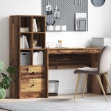 VidaXL Birou cu spațiu de depozitare 2 pcs Lemn Vechi 100 x 40 x 76 cm