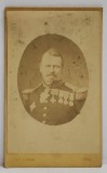 FOTOGRAF A.F. CZIHAK , VIENA , GENERALUL FRANCEZ WIMPFEN ( 1811-1884 ) , IN MEDALION , FOTOGRAFIE C.D.V. , A DOUA JUMATATE A SEC. XIX