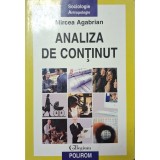 Mircea Agabrian &ndash; Analiza de conținut