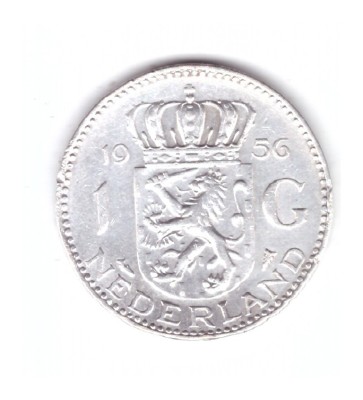 Moneda Olanda 1 gulden 1956, stare foarte buna, curata foto