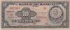 Bancnota Mexic 10 Pesos 1963 F - Numismatica Mexicana