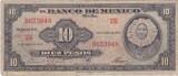 Mexic 10 Pesos 1963 F