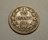 Finlanda 25 Pennia 1894, Europa