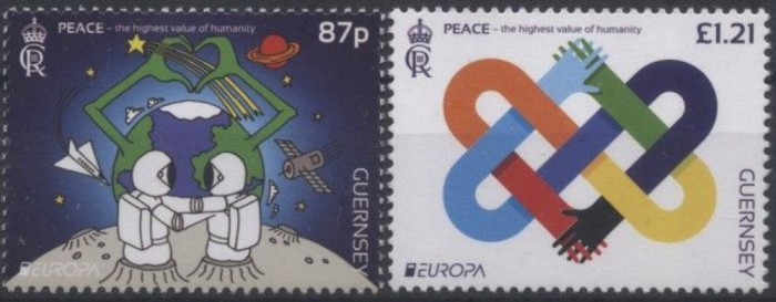 GUERNSEY 2023 EUROPA CEPT - PACEA Serie 2 timbre MNH**