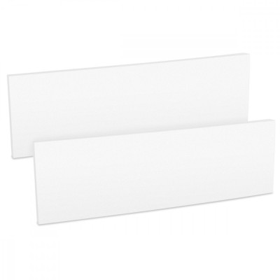 Set 2 Protectii perete autoadezive pentru usa auto 40 x 12 x 1.5 cm, Kwmobile, Alb, EVA, 46972.02 foto