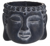 Cumpara ieftin Ghiveci Buddha, 16x16x12.5 cm, ciment, negru, Excellent Houseware