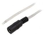 Cablu Electric Transparent 2x0,5mm2 2m DC 5,5/2,1