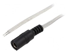 Cablu Electric Transparent 2x0,5mm2 2m DC 5,5/2,1