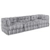 VidaXL Canapea modulară 3 pcs Gri deschis 70 x 70 x 56 cm țesătură 3315097