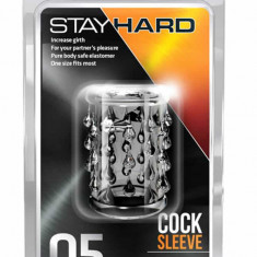 Stay Hard Cock Sleeve 05 - Manșon Penis Transparent, 5 cm