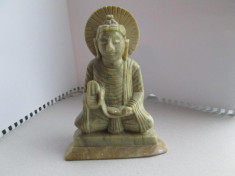 Statueta Buddha. Pare sa fie Jad (13 cm) foto