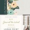KJV, Journal the Word Bible, Large Print, Green Floral Cloth, Red Letter Edition: Reflect, Journal, or Create Art Next to Your Favorite Verses