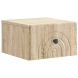 vidaXL Dulap de noapte suspendat Stejar Sonoma 33 x 34,5 x 20 cm 898089