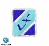 Emblema scris &quot;LX&quot; originala ornament cromat aripa fata Vespa LX - LX Touring - LXV 2T-4T 50-125-150cc