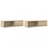 Cumpara ieftin Dulapuri TV 2 buc Stejar Sonoma 100x31x25,5 cm Lemn prelucrat