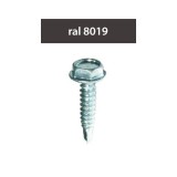 Suruburi perforatoare ral8019-mahoniu 4.8x28mm, 250/set, INDEX
