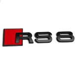 Emblema RS8 Audi Sline, negru