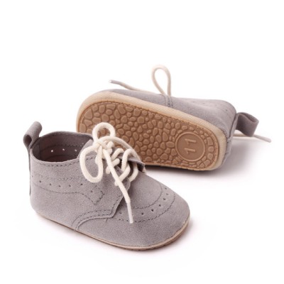 Pantofiori gri - Elegant (Marime Disponibila: 6-9 luni (Marimea 19 foto