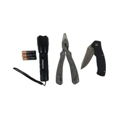 Stanley STHT81502-0, set 3 piese cutit, lanterna si cleste multifunctional foto