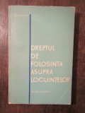 DREPTUL DE FOLOSITA ASUPRA LOCUINTELOR -DORU COSMA