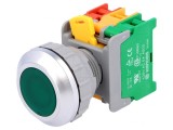 Comutator cu Acționare prin Apăsare 30mm 1NC/NO