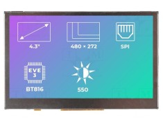 Afișaj TFT LED 4,3&quot; 480x272 EVE3