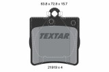 TEXTAR 2191903 Q+ set placute frana,frana disc