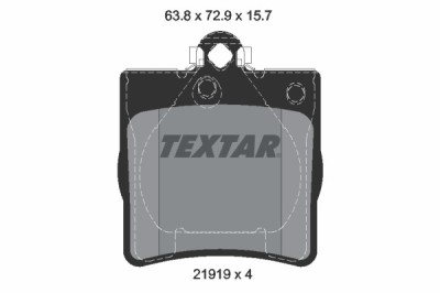 TEXTAR 2191903 Q+ set placute frana,frana disc foto