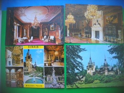HOPCT LOT 3169 - 4 CARTI POSTALE-CASTELUL PELES -JUD PRAHOVA-CIRCULATE foto