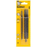 DeWalt T344D - Set panze fierastrau pendular tija cu un prag de prindere (T) 152 mm lemn taiere dreapta grosiera 5 bucati