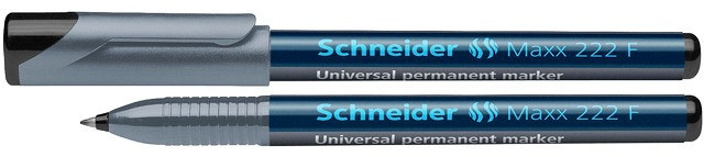 Universal Permanent Marker Schneider Maxx 222 F, Varf 0.7mm - Negru