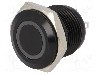 Intrerupator anti-vandalism, OFF-(ON), &Oslash;16mm, ONPOW, GQ16F-10E/J/B/24V/A