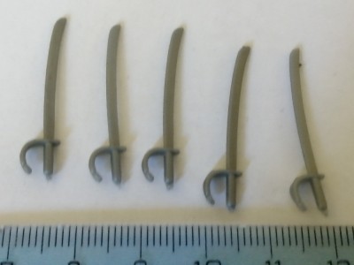 bnk jc Lot 5 sabii cavalerie de plastic - compatibile Timpo si Deetail foto