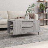 Cumpara ieftin Măsuță de cafea, gri sonoma, 102x44,5x50 cm, lemn prelucrat