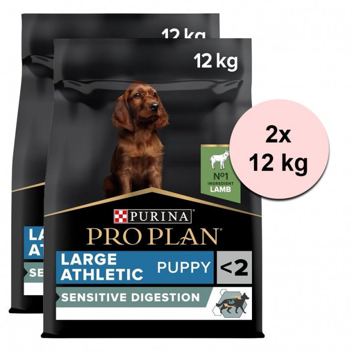 Purina PRO PLAN PUPPY Large Athletic Sensitive Digestion LAMB 2 x 12 kg