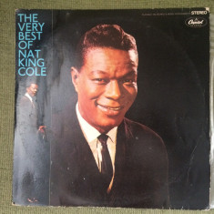 nat king cole the very best of disc vinyl lp selectii muzica pop jazz capitol VG