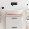 VidaXL Blat de baie, 40x60x(2-4) cm, lemn masiv netratat