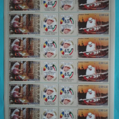 TIMBRE ROMÂNIA LP1806g/2008 ROMÂNIA -KUWAIT minicoală 6 timbre MNH