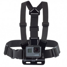 Sistem prindere pe piept Amazon Basics pentru camera GoPro, negru - RESIGILAT