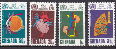 Grenada 1968 Organiz.mondiala transplant MI 293-296 MNH foto