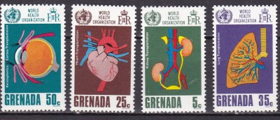 Grenada 1968 Organiz.mondiala transplant MI 293-296 MNH foto